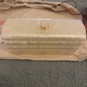 Cult Gaia Enid Clutch Ivory - Never used!